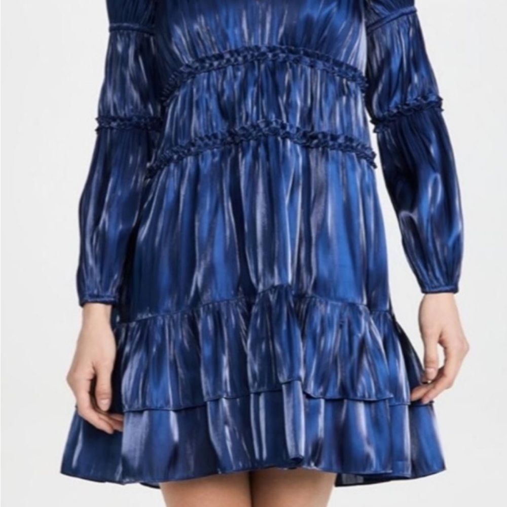 Cinq à Sept Navy Long Sleeve Dress